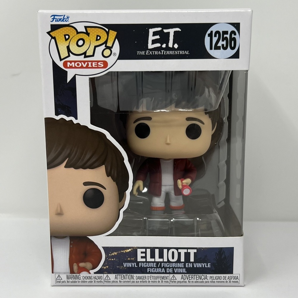 Funko Pop! Movies: E.T. And Elliot - E.T with flowers #1255 and Elliot #1256 NIB - Picture 10 of 16